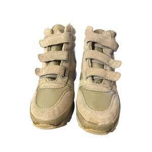 Vtg Women's L.L. Bean Sherpa Lined Boots High Top Shoes Sz 8 N Hook And Loop